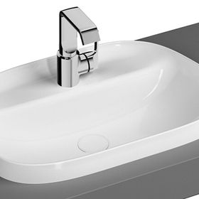 Vitra 5696B403-0041 Frame Tezgahüstü Armatür Banklı Beyaz 57 cm Lavabo