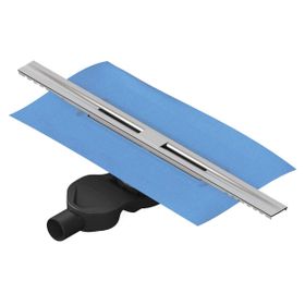 Vitra 5701682 V-Flow Clear-Cut Yandan Çıkışlı H:80 40 cm Parlak Krom Duş Kanalı