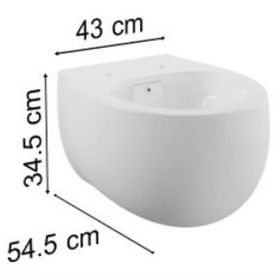VitrA 5885B403-0559 Memoria Rim-ex Beyaz Asma Klozet