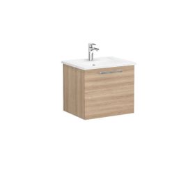 Vitra 60 cm Root Flat Doğal Meşe Kapaklı Banyo Dolabı Takımı