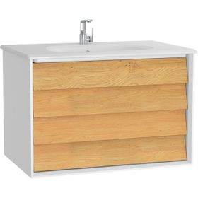 Vitra 61228 80cm Beyaz Frame Çift Çekmeceli Lavabo Dolabı