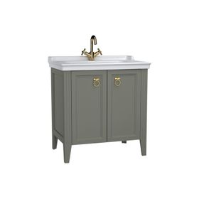 VitrA 62154 80 cm Valarte Gri Alt Modül ve Lavabo Banyo Dolabı