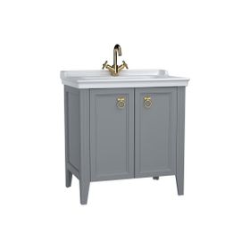 Vitra 62154 80 cm Valarte Gri Alt Modül ve Lavabo Banyo Dolabı