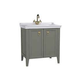 Vitra 62154 80 cm Valarte Gri Alt Modül ve Lavabo Banyo Dolabı