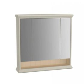 Vitra 62233 80 cm Valarte Fildişi Aynalı Üst Modül Banyo Dolabı