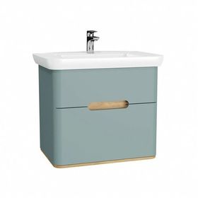VitrA 65877 80 cm Çekmeceli Mat Fiyord Yeşili Sento Lavabo Dolabı
