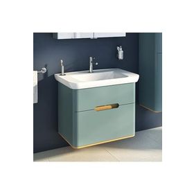 VitrA 65877 80 cm Çekmeceli Mat Fiyord Yeşili Sento Lavabo Dolabı