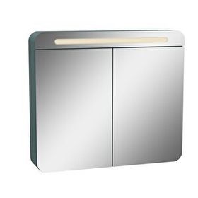 Vitra 65889 80 cm Mat Fiyord Yeşili Sento Dolaplı Ayna
