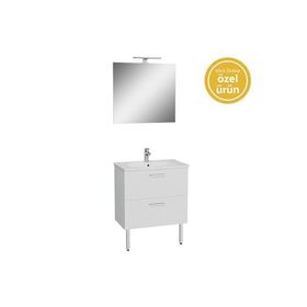 Vitra 66100 70 cm Parlak Beyaz Mia Banyo Dolabı Seti