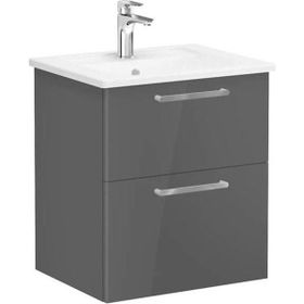 Vitra 66292 Root Flat 65 cm Parlak Antrasit Banyo Dolabı