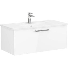 VitrA 68238 100 CM 1 Çekmeceli Parlak Beyaz Root Flat Lavabo Dolabı
