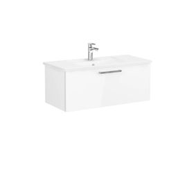 Vitra 68238 100 cm 1 Çekmeceli Parlak Beyaz Root Flat Lavabo Dolabı