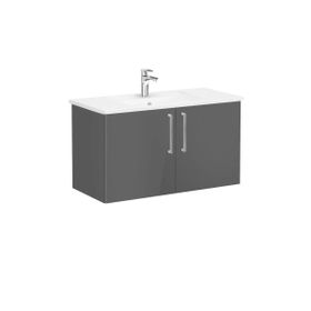 Vitra 68238 100 cm 1 Çekmeceli Parlak Beyaz Root Flat Lavabo Dolabı