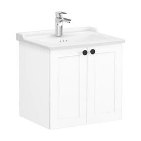 Vitra 68701 Root Classic Kapaklı 60 cm Mat Beyaz Lavabo Dolabı