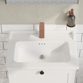Vitra 68701 Root Classic Kapaklı 60 cm Mat Beyaz Lavabo Dolabı