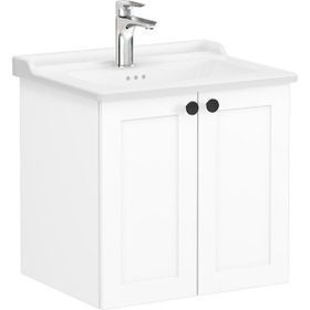 Vitra 68701 Root Classic Kapaklı 60 cm Mat Beyaz Lavabo Dolabı