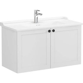 VitrA 68745 Root Classic Kapaklı 100 cm Mat Gri Lavabo Dolabı