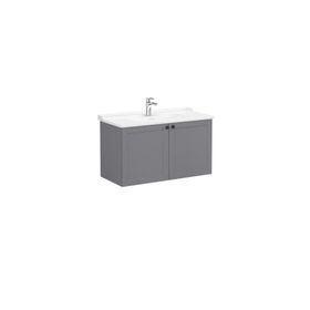 VitrA 68745 Root Classic Kapaklı 100 cm Mat Gri Lavabo Dolabı
