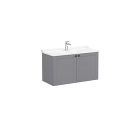 VitrA 68745 Root Classic Kapaklı 100 cm Mat Gri Lavabo Dolabı