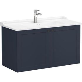 VitrA 68748 Root Classic Kapaklı 100 cm Mat Lacivert Lavabo Dolabı