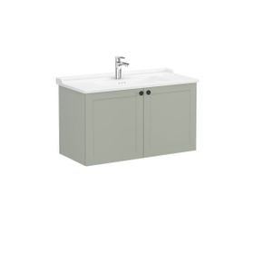 Vitra 68749 Root Classic Kapaklı 100 cm Mat Retro Yeşil Lavabo Dolabı