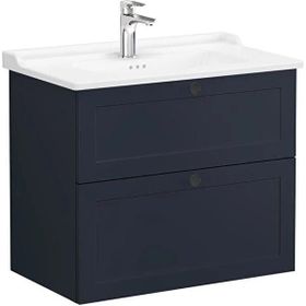 Vitra 68874 80 cm 2 Çekmeceli Mat Lacivert Root Classic Lavabo Dolabı