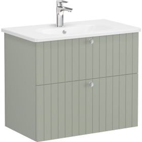 VitrA 69442 80 CM 2 Çekmeceli Mat Retro Yeşil Root Groove Lavabo Dolabı