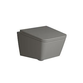 Vitra 7245B476-0090 Equal Rim Ex Kanalsız 54 cm Mat Taş Gri Asma Klozet