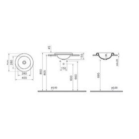Vitra 7311B4030016 Liquid Tezgah Üstü Lavabo