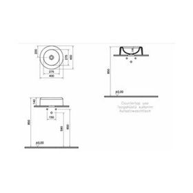 Vitra 7312B4030016 Liquid Çanak Lavabo