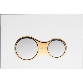 VitrA 740-0422 Sirius Mekanik Parlak Krom Altın Kumanda Paneli