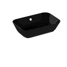 VitrA 7425B070-0012 60x39 cm Geo Siyah Çanak Lavabo