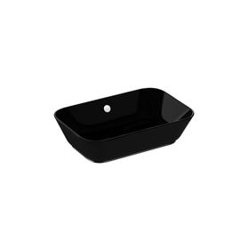 VitrA 7425B070-0012 60x39 cm Geo Siyah Çanak Lavabo