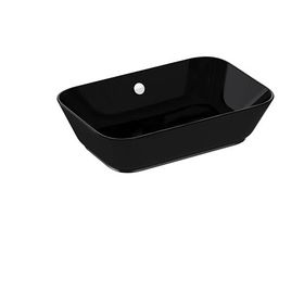 VitrA 7425B070-0012 60x39 cm Geo Siyah Çanak Lavabo