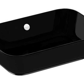 VitrA 7425B070-0012 60x39 cm Geo Siyah Çanak Lavabo