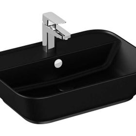 VitrA 7426B083-0001 60x43 cm Geo Siyah Çanak Lavabo