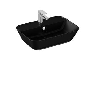 VitrA 7426B083-0001 60x43 cm Geo Siyah Çanak Lavabo