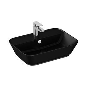 VitrA 7426B083-0001 60x43 cm Geo Siyah Çanak Lavabo
