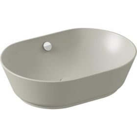 VitrA 7427B020-0012 Geo 55x40 CM Oval Mat Bej Çanak Lavabo