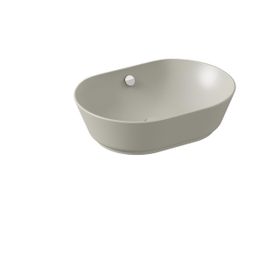VitrA 7427B020-0012 Geo 55x40 CM Oval Mat Bej Çanak Lavabo