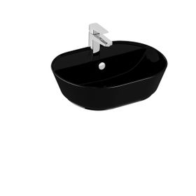VitrA 7428B070-0001 55x43 cm Geo Siyah Çanak Lavabo