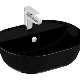 VitrA 7428B070-0001 55x43 cm Geo Siyah Çanak Lavabo
