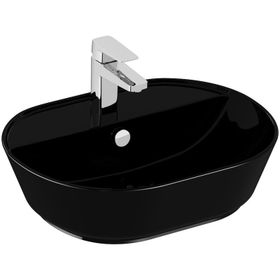 VitrA 7428B070-0001 55x43 cm Geo Siyah Çanak Lavabo