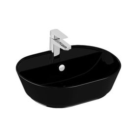 VitrA 7428B070-0001 55x43 cm Geo Siyah Çanak Lavabo