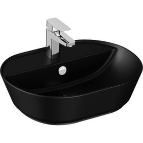 VitrA 7428B083-0001 Geo 55x43 CM Oval Mat Siyah Çanak Lavabo