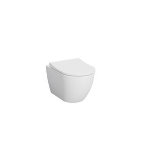 VitrA 7510l003-0090 S60 Rim-Ex Smoothflush Beyaz Kanalsız Asma Klozet ve Yavaş Kapanır Kapak