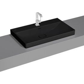 Vitra 7527B083-0973 Metropole 80 cm Mat Siyah Çanak Lavabo
