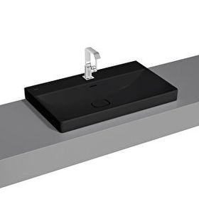 Vitra 7527B083-0973 Metropole 80 cm Mat Siyah Çanak Lavabo