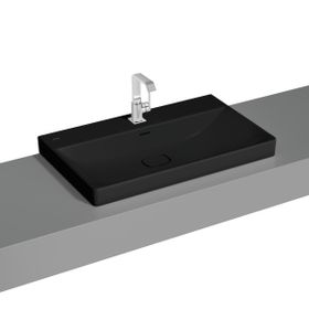 Vitra 7527B083-0973 Metropole 80 cm Mat Siyah Çanak Lavabo