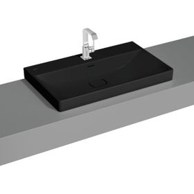 Vitra 7527B083-0973 Metropole 80 cm Mat Siyah Çanak Lavabo